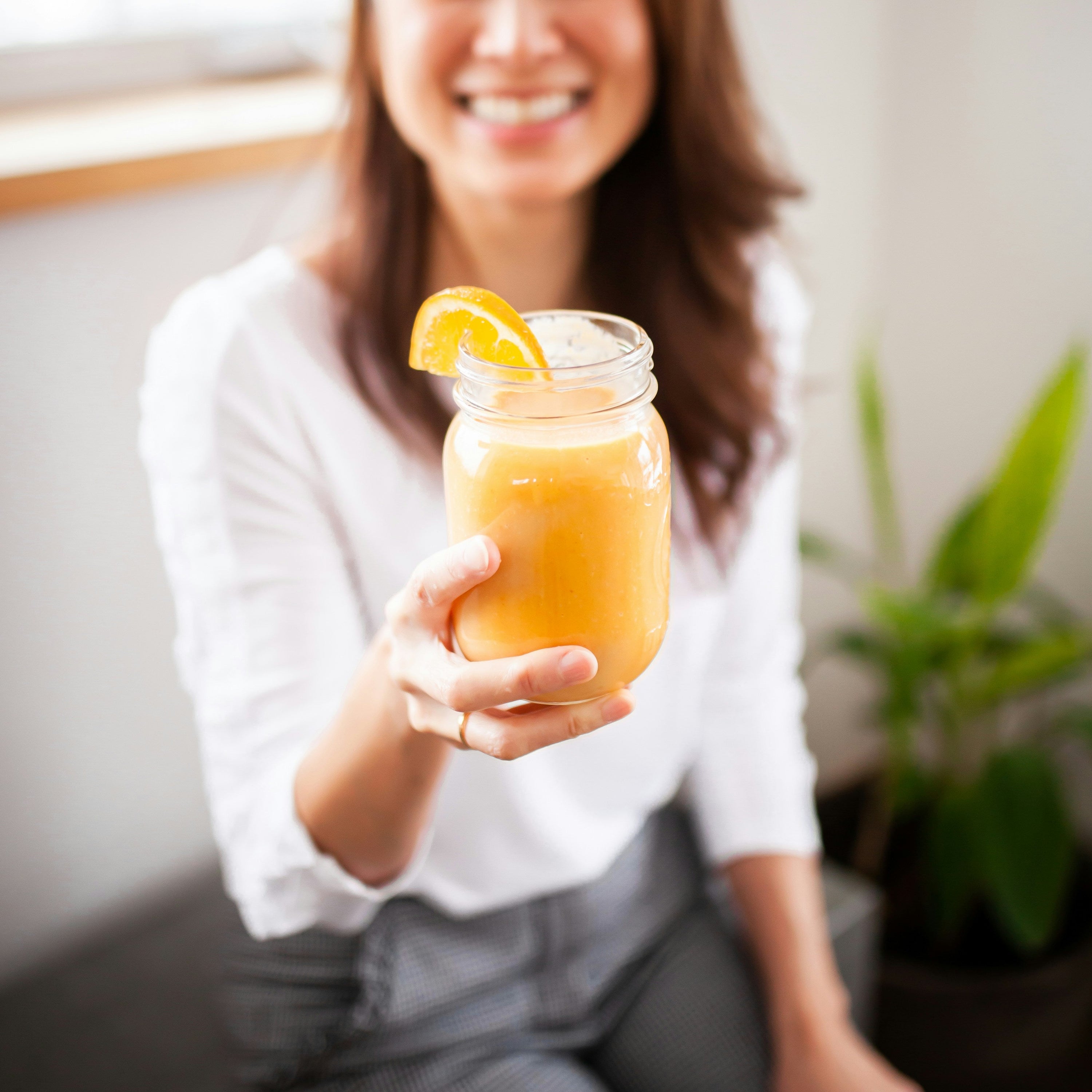 Raya sunrise citrus smoothie